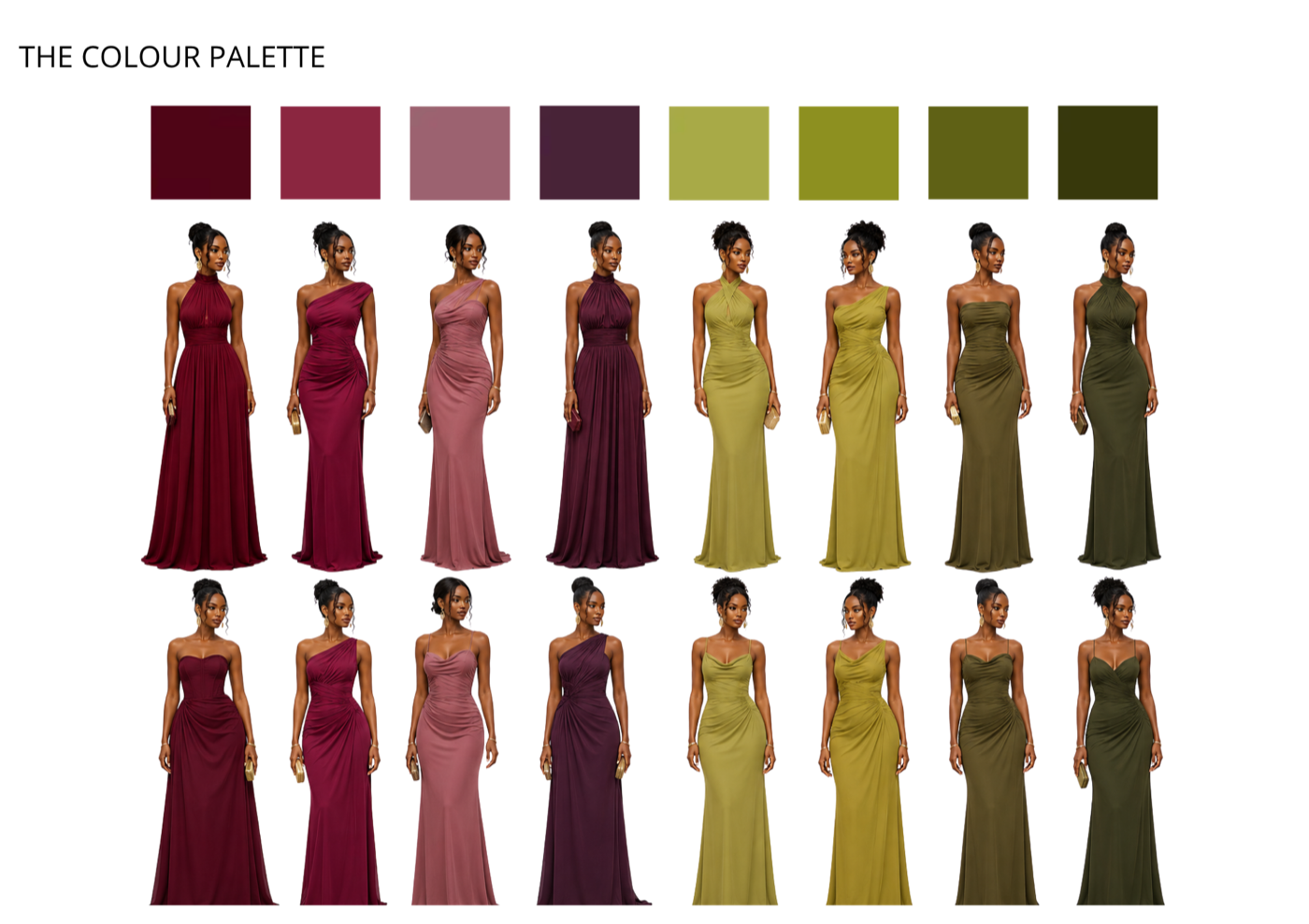 Outfit inspiration in our wedding colours